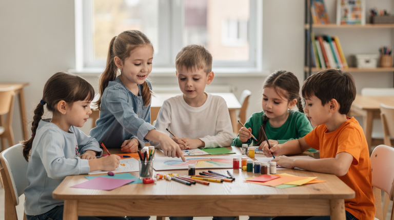 Организация групповой творческой работы для детей 6-8 лет
